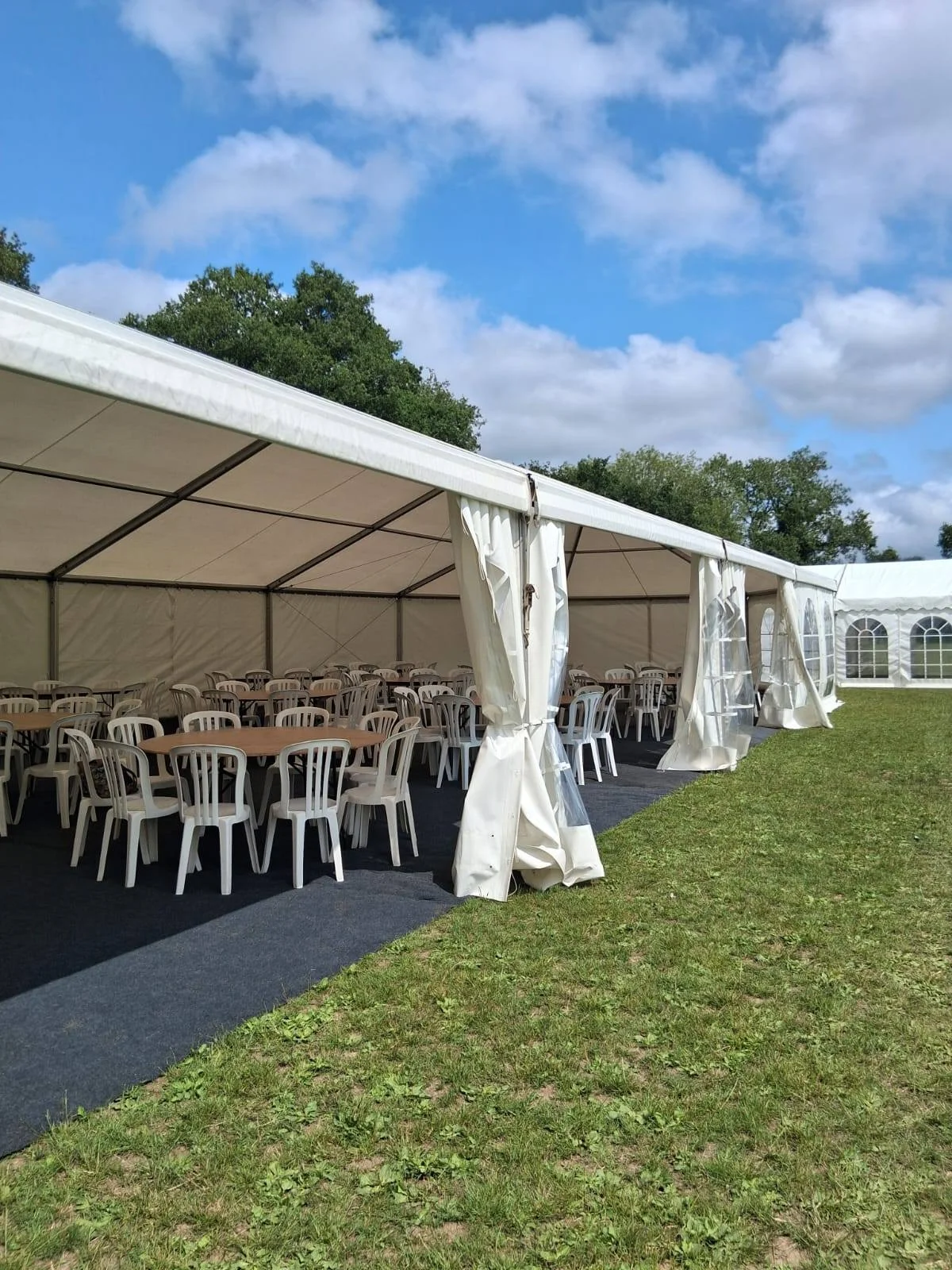 Beautifully furnished marquee