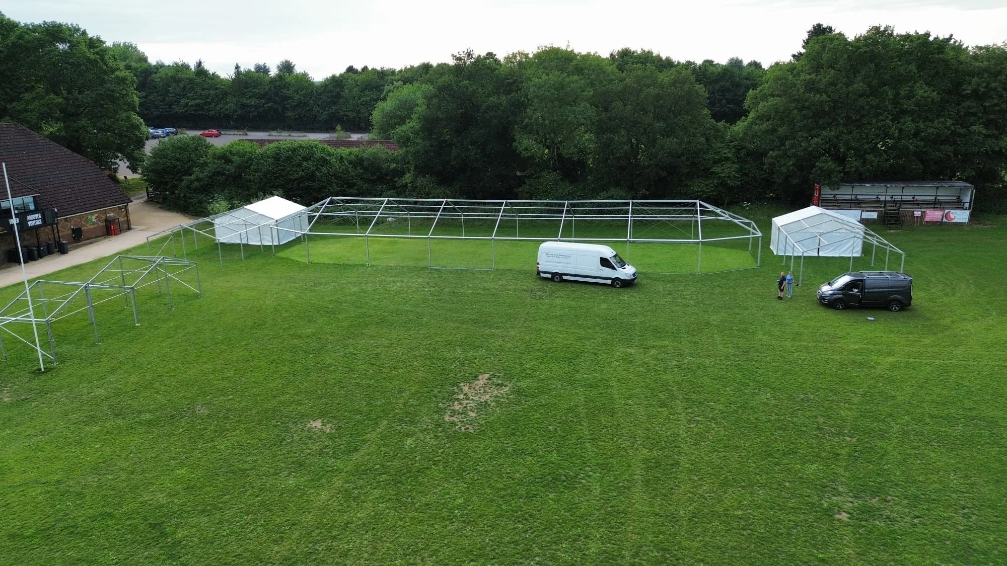 Long-shot of Occasions Marquees corporate marquee