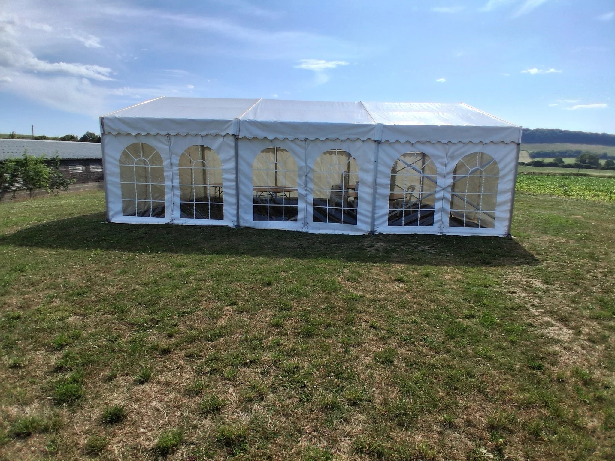 Emergency hire marquee