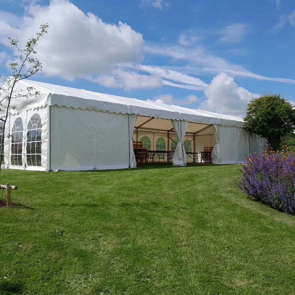 Luxury wedding marquee